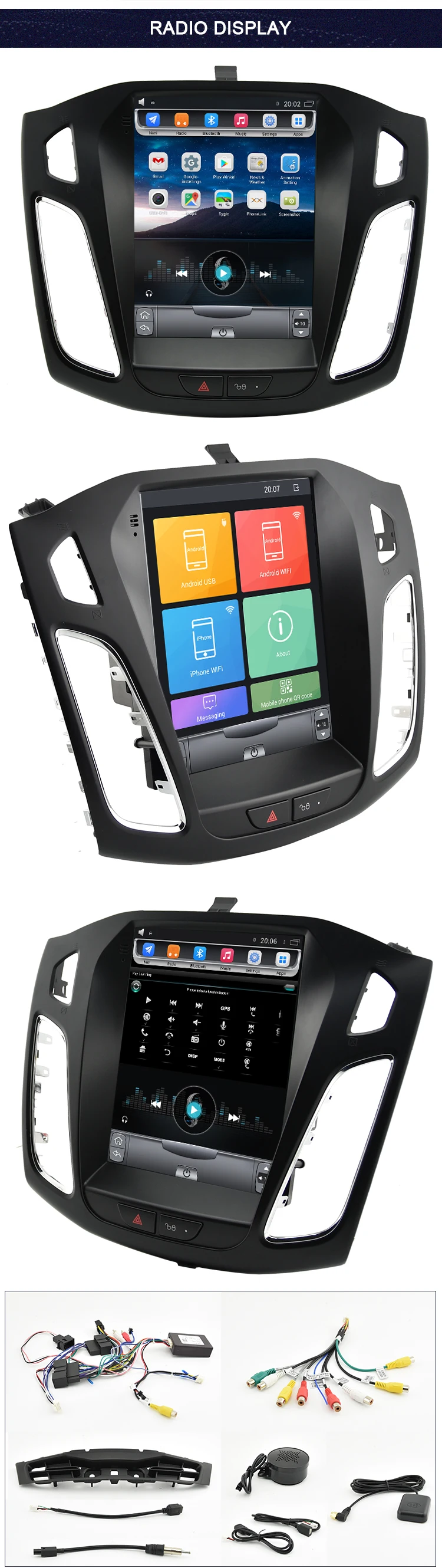 Navivox 10," 2 Din Android 6,0 Автомобильный gps Мультимедиа для Ford Focus салон 2012- видео радио плеер Навигация стерео вертикальный