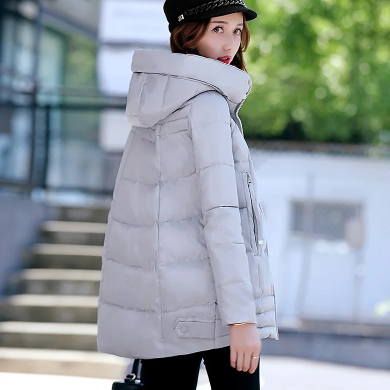 Фото QAZXSW 2017 New Winter Cotton Coats Women Hooded Jacket Thick Parkas Preppy Style Padded Jaqueta Feminina HB323 Женская одежда QAZXSW 2017 New Winter Cotton Coats Women Hooded Jacket Thick Parkas Preppy Style Padded Jaqueta Feminina HB323 Женская одежда