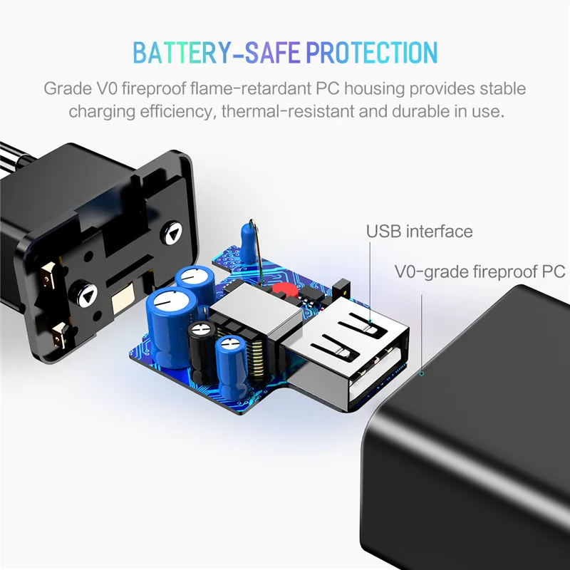 ROCK USB зарядное устройство 5V2A для iPhone X 8 7 универсальное мобильного телефона samsung