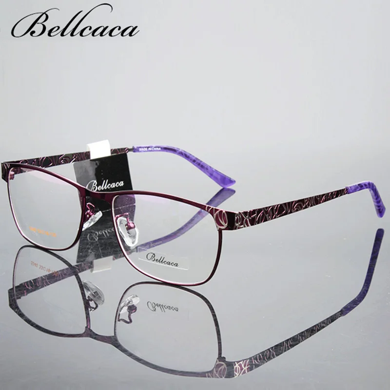 

Bellcaca Spectacle Frame Women Eyeglasses Computer Optical Glasses Myopia Frame For Women's Transparent Clear Lens lunette BC023