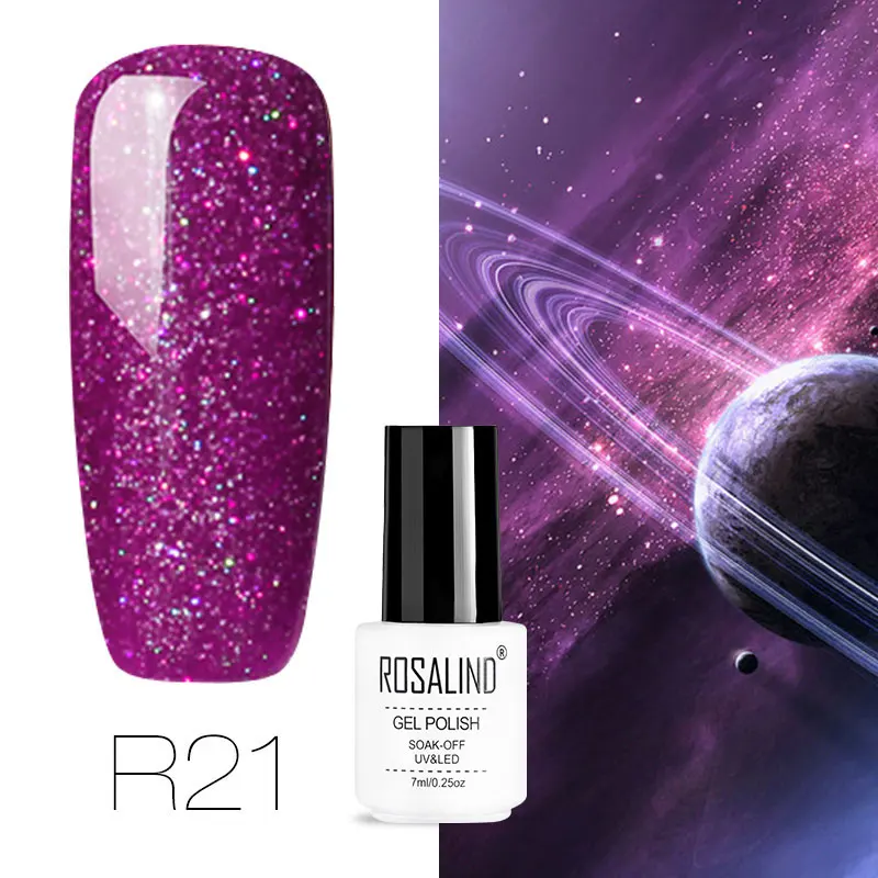 R21 ROSALIND 7 мл гель Гель-лак для ногтей Краска полупостоянные ногти художественный Гель-лак для ногтей для маникюра Gellak Top Coat - Цвет: R21