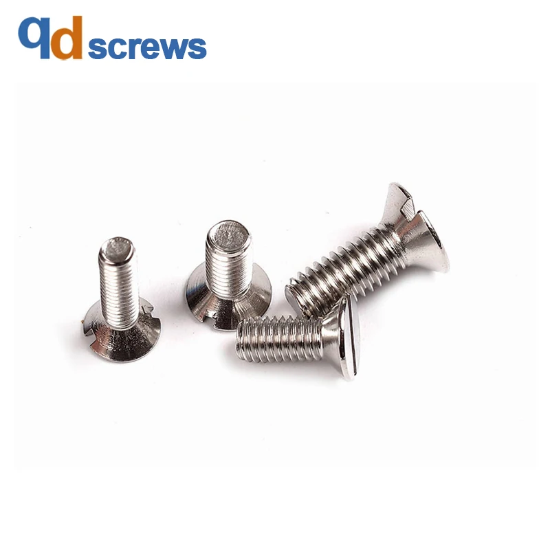 

304 M5M6 Slotted Flat countersunk head screw GB68 DIN963 ISO 2009 JIS B 1101.3