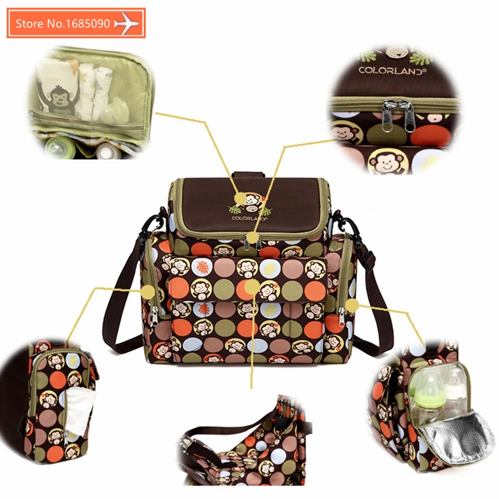 Сумка для подгузников COLORLAND портативное детское кресло кормления сиденье модная