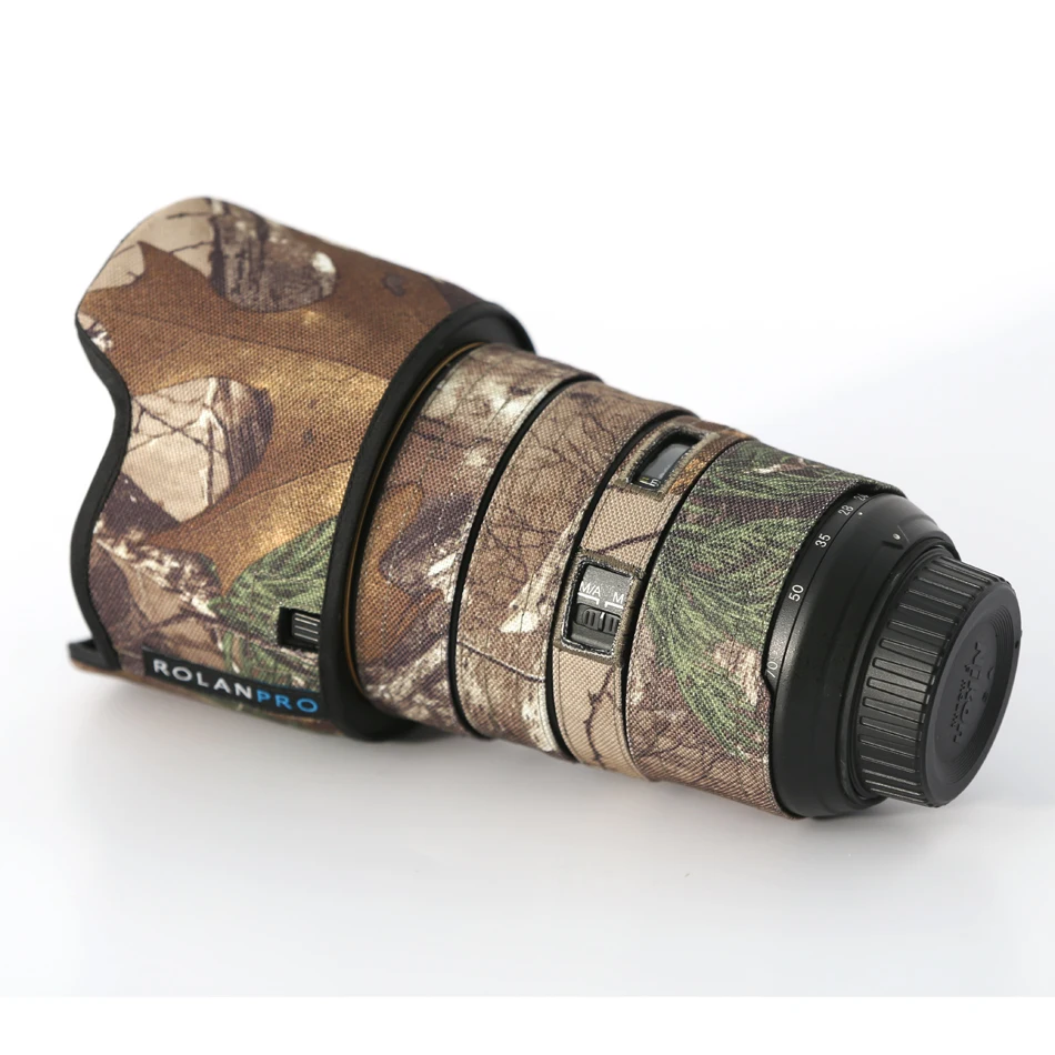 Линзы ROLANPRO камуфляжный чехол от дождя для объектива Nikon AFS 24-70 мм F2.8G защитный