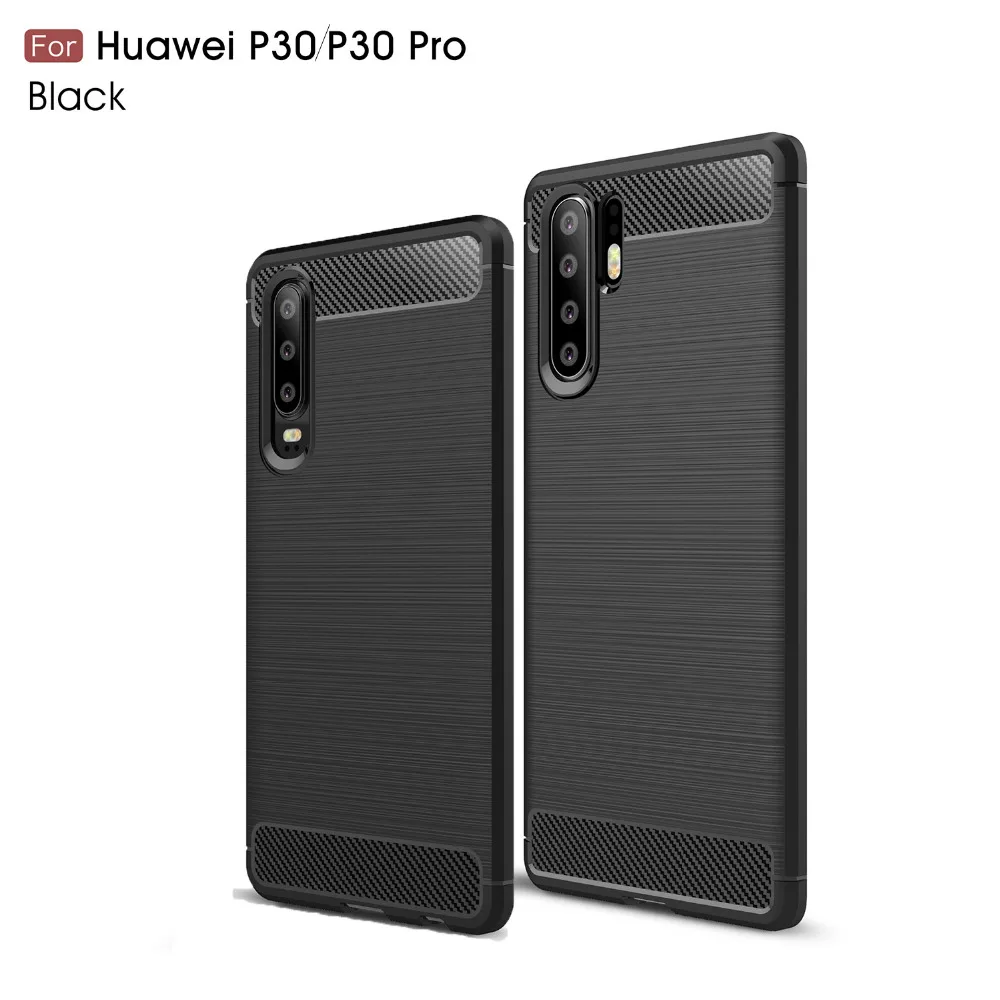 6 &quotсиликоновый чехол накладка из мягкого ТПУ углеволокна для huawei P30/P30 Pro крышка