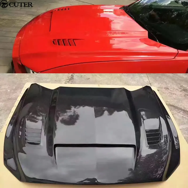 Углеродное волокно капота двигателя кузова автомобиля набор капот двигателя крышка для Ford Mustang 15-17
