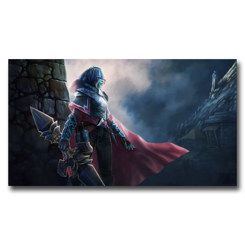 FOOCAME Dota 2 видео игры плакат шелк художественные принты украшения настенные картины для гостиной декоративные картины спальни - Цвет: 007