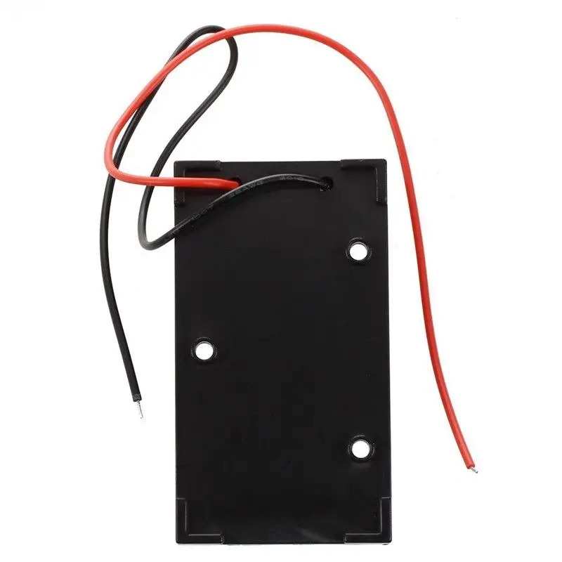 Черный держатель для батарей 9 В коробка чехол самостоятельной сборки с