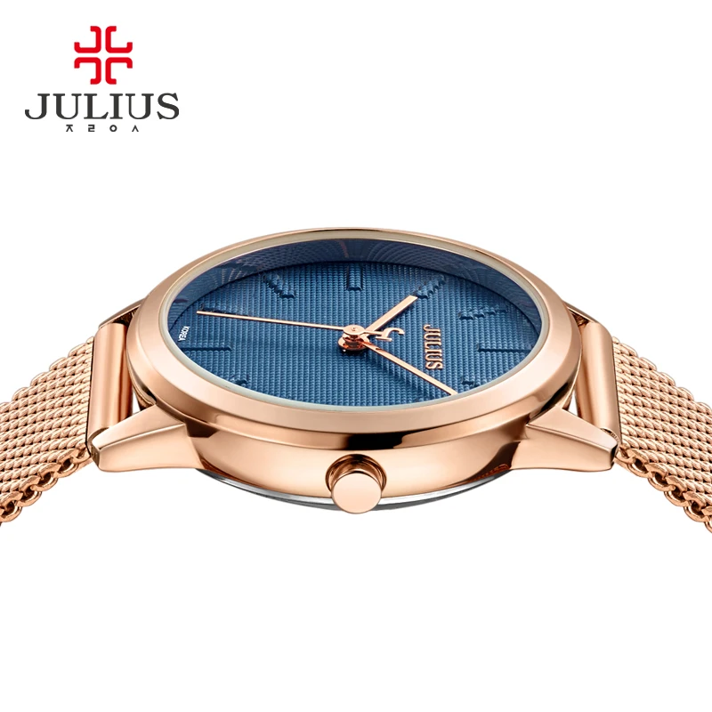 Новые женские часы Julius изящные простые классические из нержавеющей стали