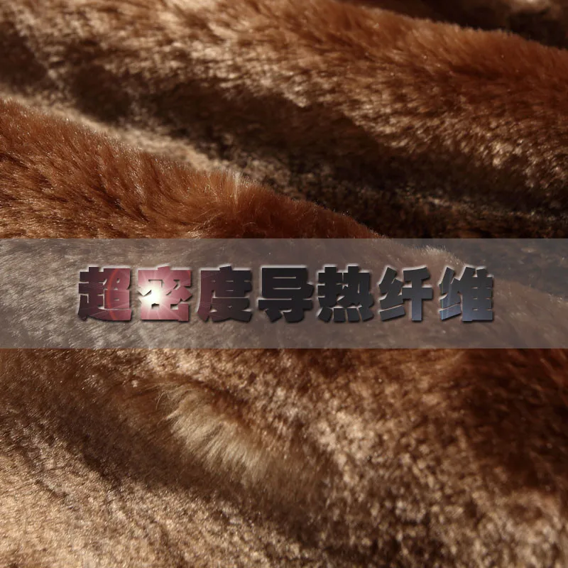 Мужской жилет из искусственного меха Зимний однобортный черный с v-образным