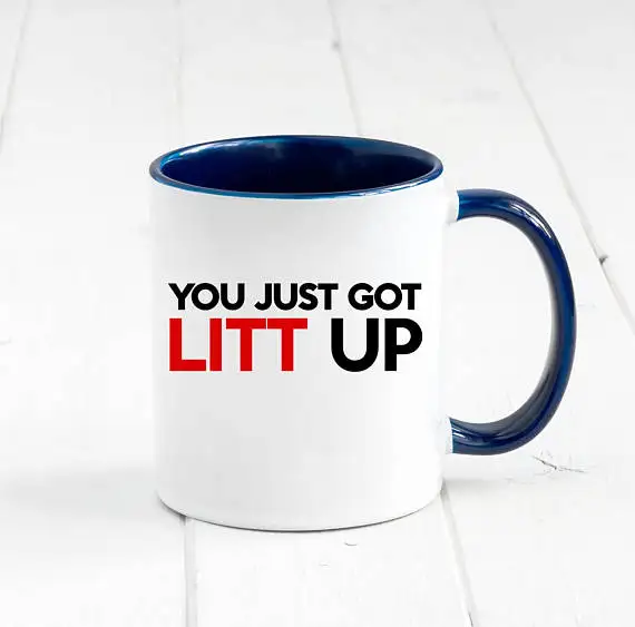 Вы только что получили Litt Up забавная белая керамическая кофейная кружка