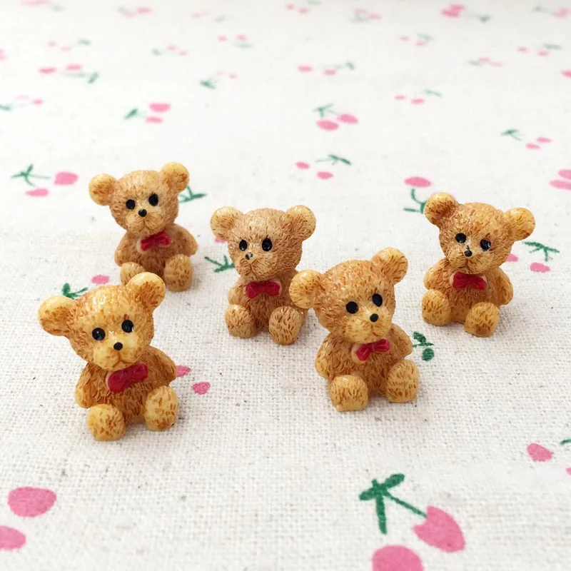 10 шт. 3D смолы Медведь Мини-Сказочный Сад миниатюры Террариум фигурки украшения