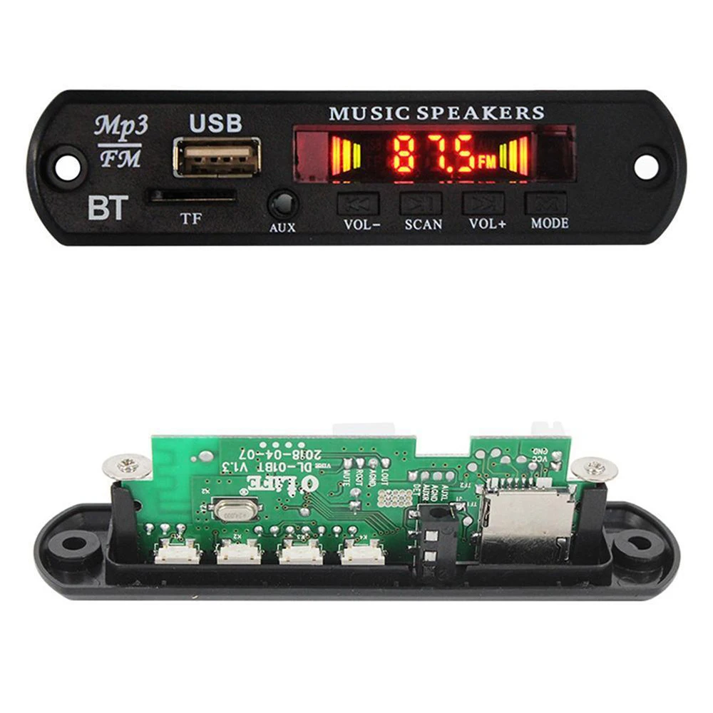 Беспроводной Bluetooth MP3 WMA декодер плата аудио модуль Поддержка USB SD AUX FM радио для
