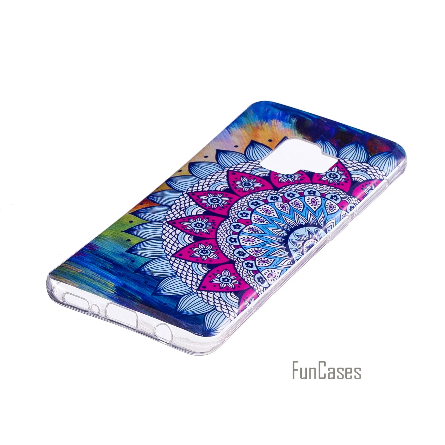 Блеск высоко Прозрачный чехол для телефона из ТПУ с принтом &quotдля Fundas samsung Galaxy S9