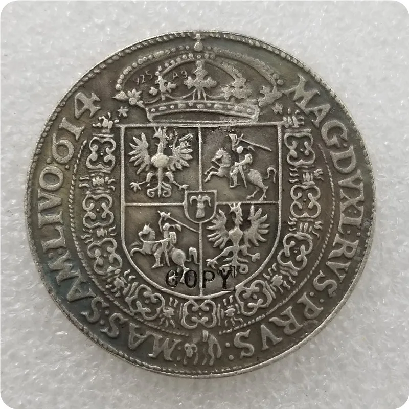 Польша 1614 талар сигис III Zygmunt Супер копия монет памятные монеты-копия монеты | Дом