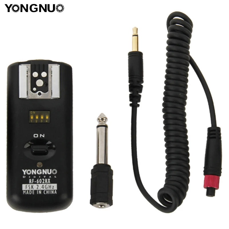 YongNuo Flash Light пульт дистанционного управления для Canon Nikon один приемник RF-602RX RF-602 беспроводной спусковой механизм спуска затвора