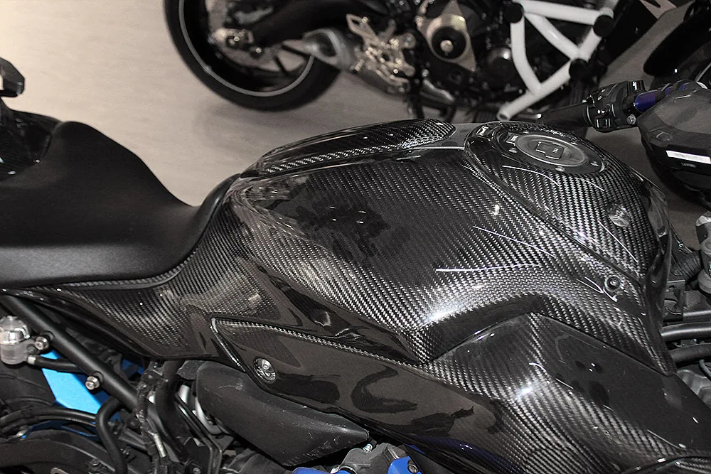 Боковая панель газового бака из углеродного волокна для Yamaha FZ mt 07 FZ07 MT07