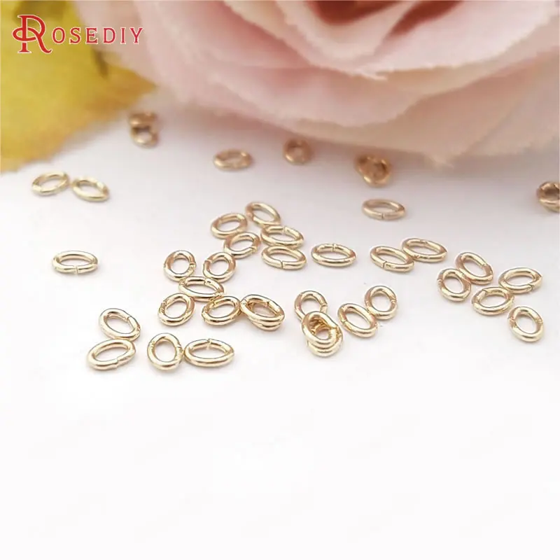 Латунные Колечки с покрытием 24 каратным золотом 20 шт.|jewelry findings|ring splitjump rings |