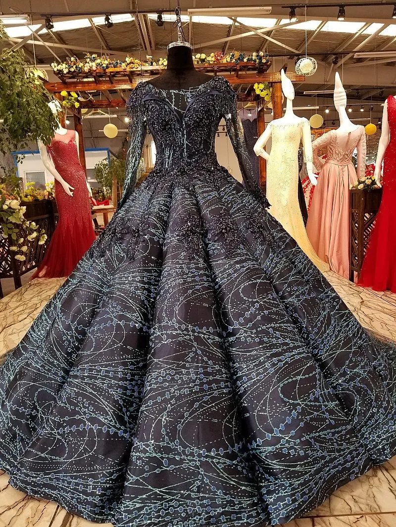 Вечерние платья элегантные длинные вечерние 2018 черное кружевное платье для