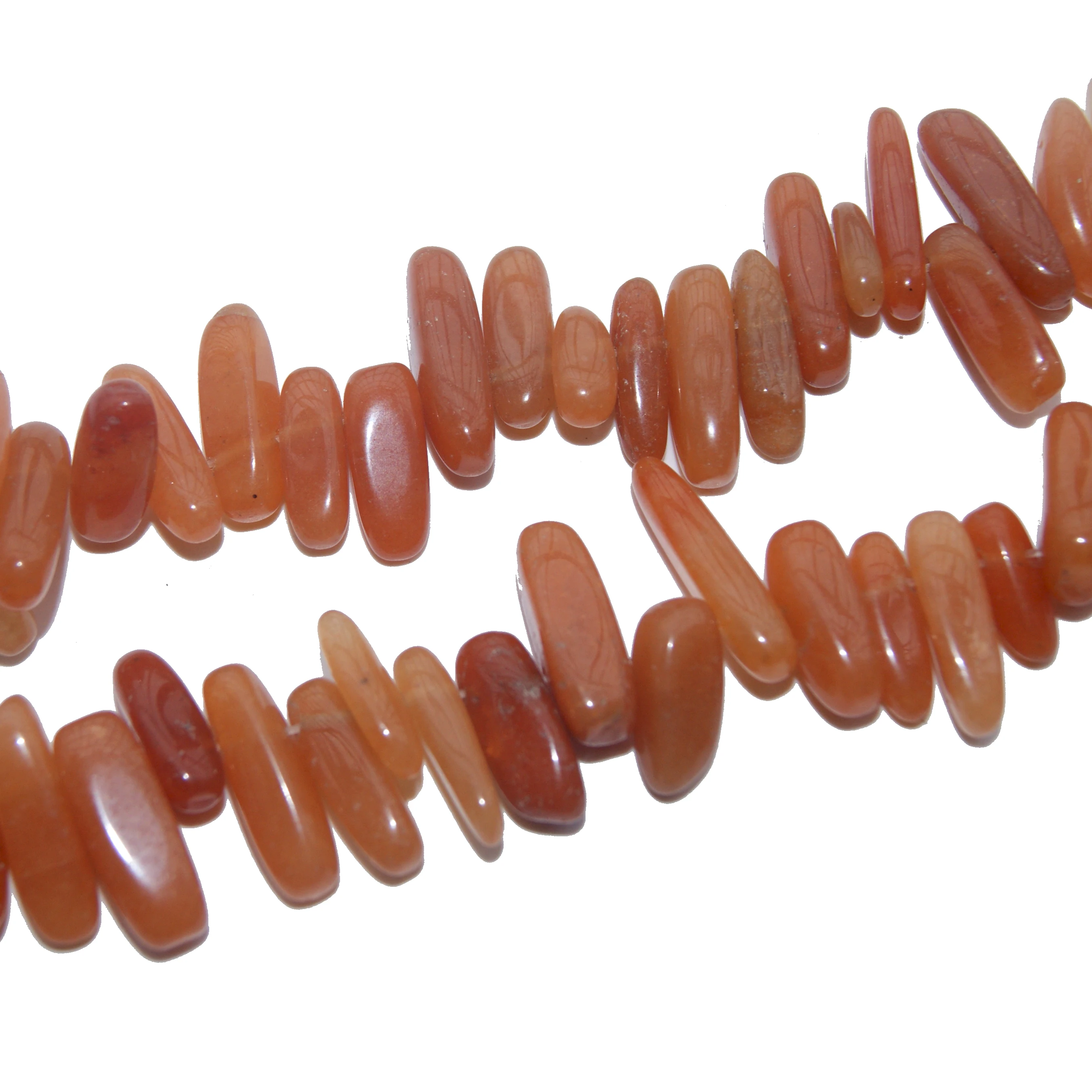 Оптовая продажа Бусины Из Натурального Красного авантюрина в форме палочки 12 18