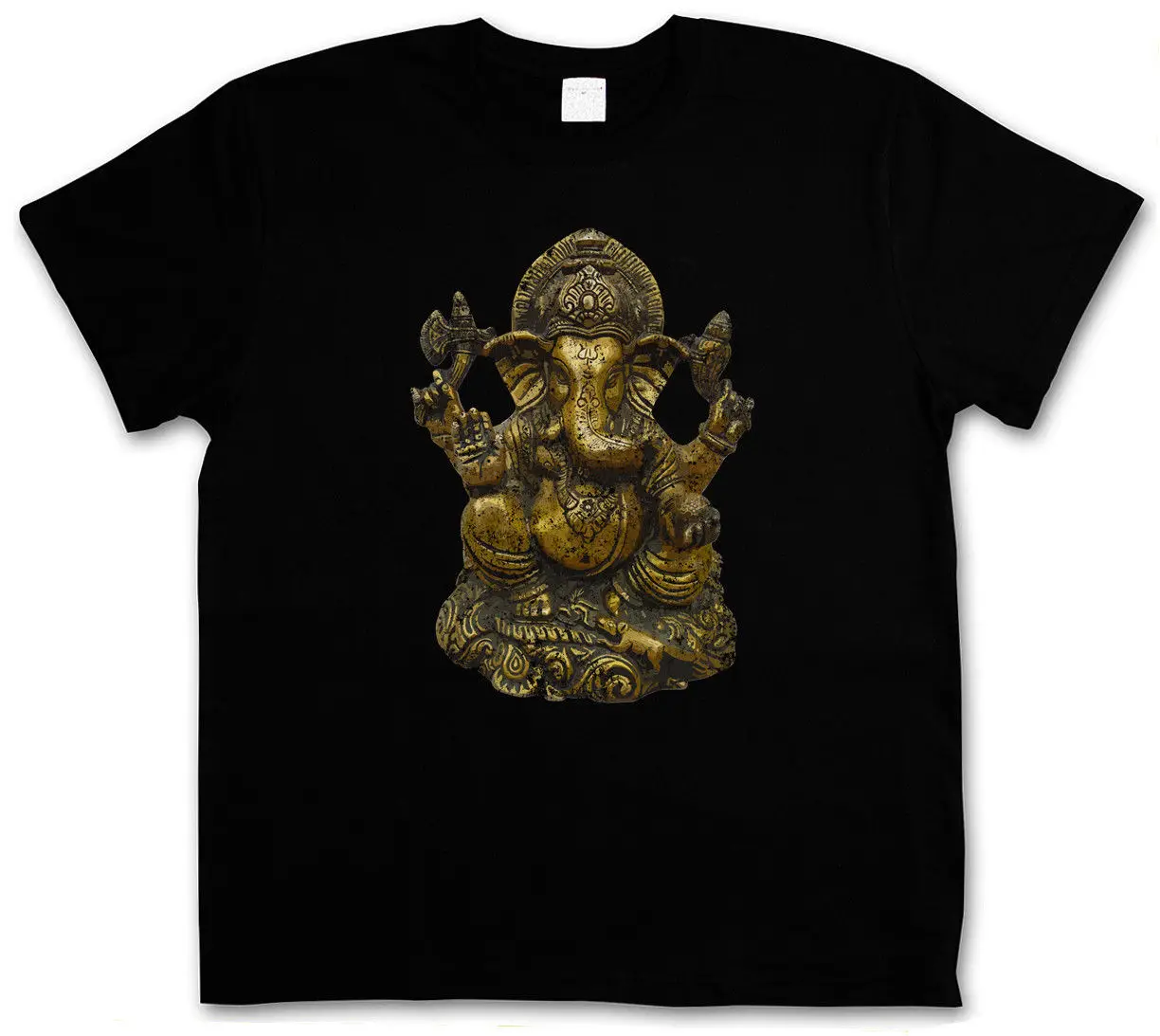 Винтажная Футболка GANESHA буддизм Hinduism индуистский Йога Будда Индия футболка