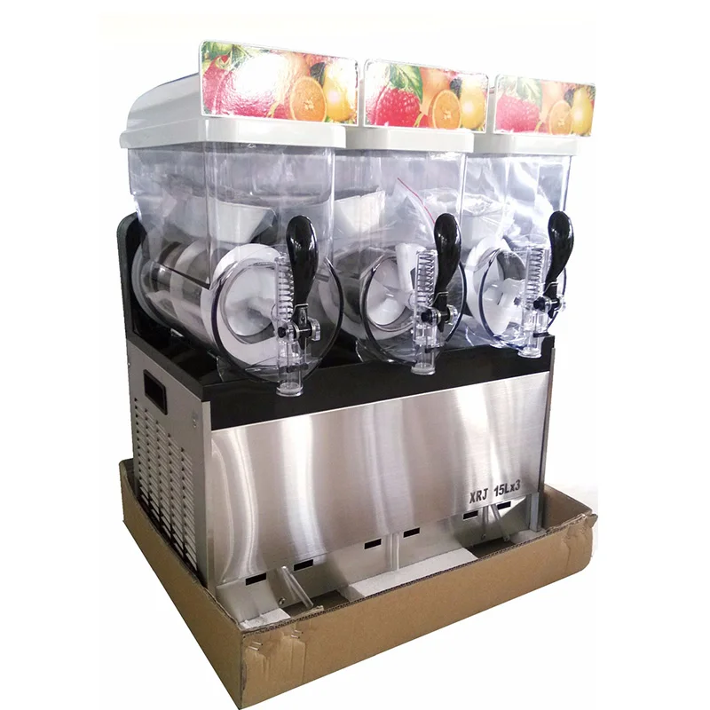 3*15L Snow Melting machine/ Cold Drink Slush maker Making Machine/Sand ice machine/Smoothies Granita Machine | Бытовая техника