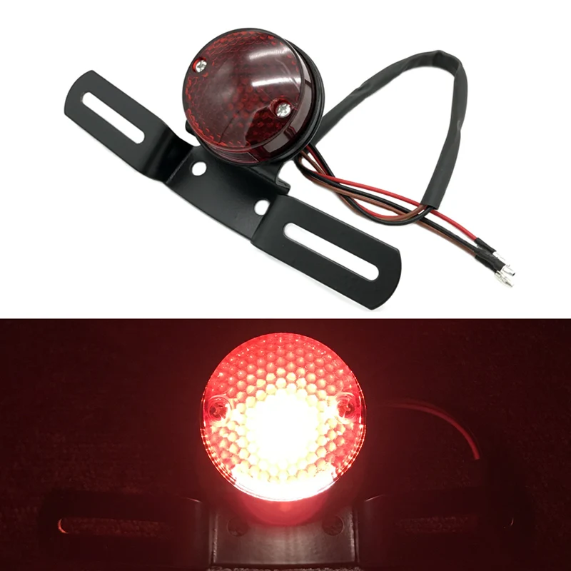 JEAZEA мотоцикл 12V светодиодный красный задний хвост стоп-светильник для мотоцикла