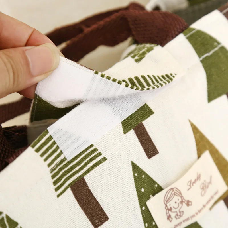 ETya Модная Портативная Изолированная Холщовая Сумка для ланча Термосумка еды