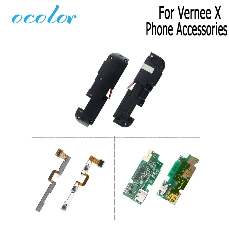Ocolor для Vernee X Кнопка питания громкости гибкий кабель USB штекер плата зарядки