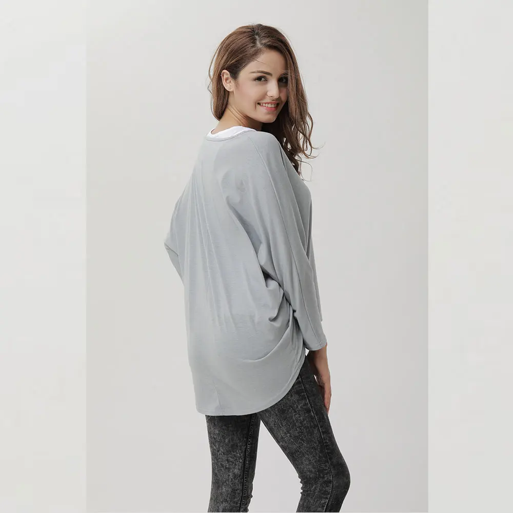 2019 Spring Womens Cotton Tee T Shirt Nine Quater Sleeve O-Neck T-shirts Tops Plus Large Size Female Tshirt 9 Colors New Arrival | Женская