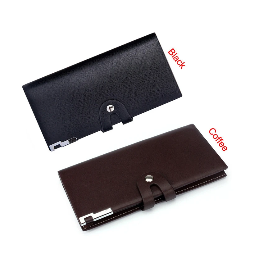 Aelicy Brand Luxury Leather Long Wallet Solid Card Holder Money Bag Change Purse Coin for Men Boys Hasp Clutch | Багаж и сумки