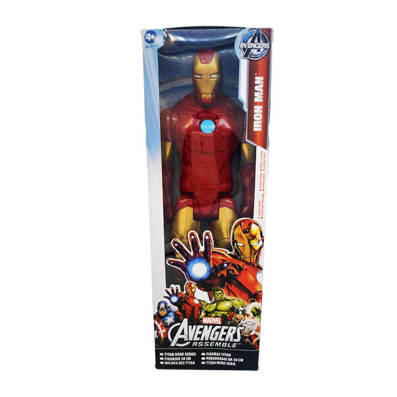 with box Hasbro Marvel игрушки Мститель эндшпиль 30 см супер герой Тор Капитан танос Росомаха Человек-паук Железный человек фигурка игрушка куклы - Цвет: with box
