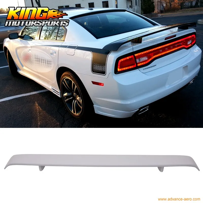 Для 2011- Dodge Зарядное устройство SRT8 Стиль спойлер багажника Неокрашенный ABS