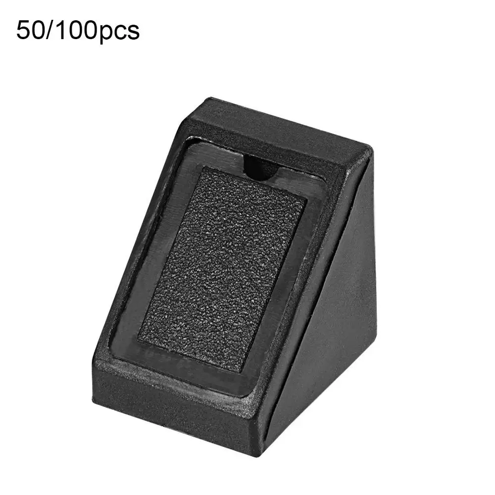 50 100 шт 20x20 серии пластиковые угловые скобки полка двери шкафа 90 градусов 2