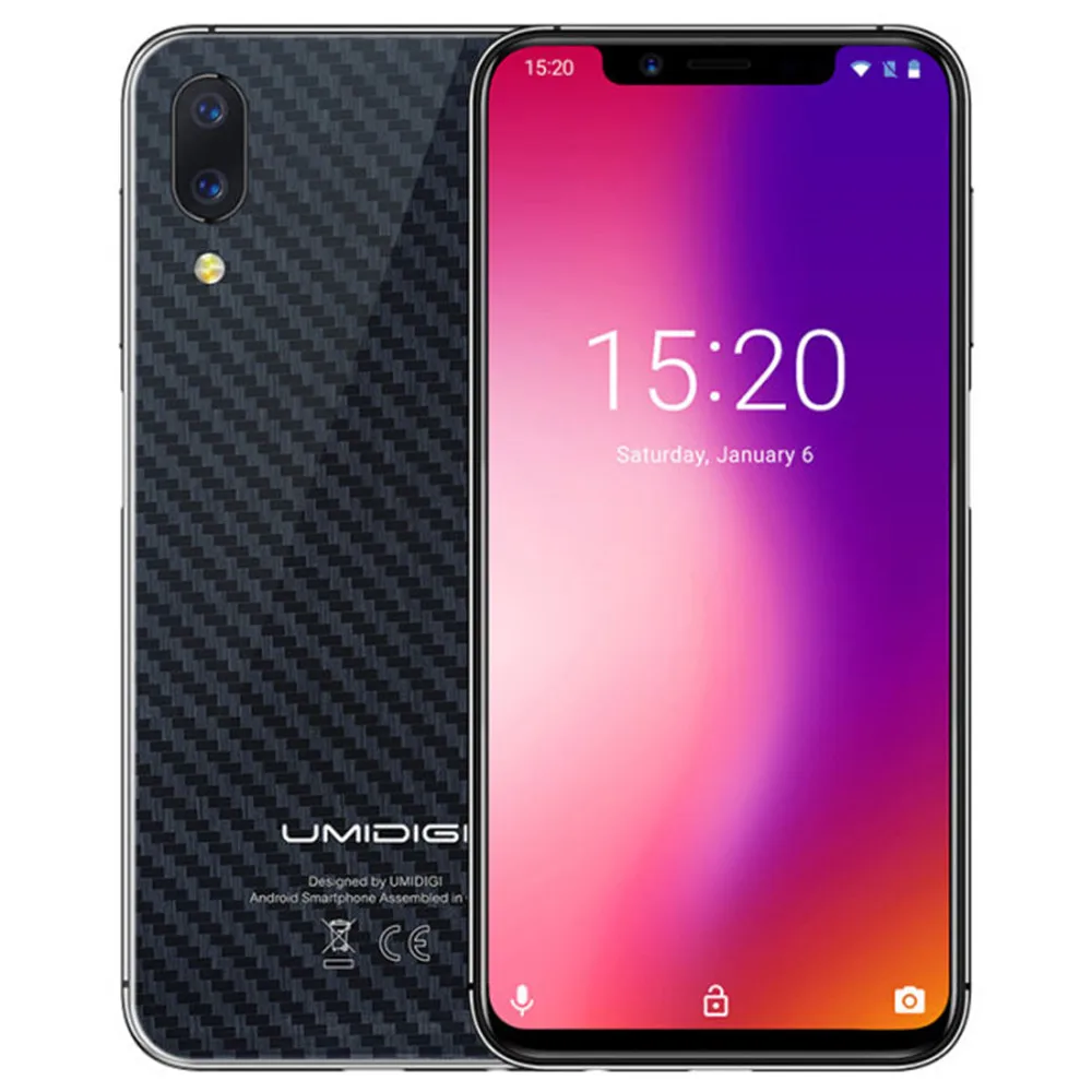 Umidigi One Pro Глобальный Band 5 9 &quotAndroid 8 1 мобильный телефон беспроводной зарядки 4G B 6 P23