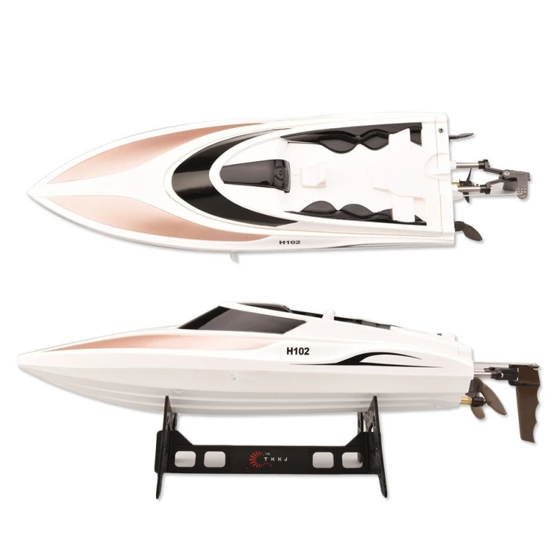 Скоростная радиоуправляемая лодка H102 2 4 ГГц канала 30 км/ч|racing boat|rc boatrc speedboat |