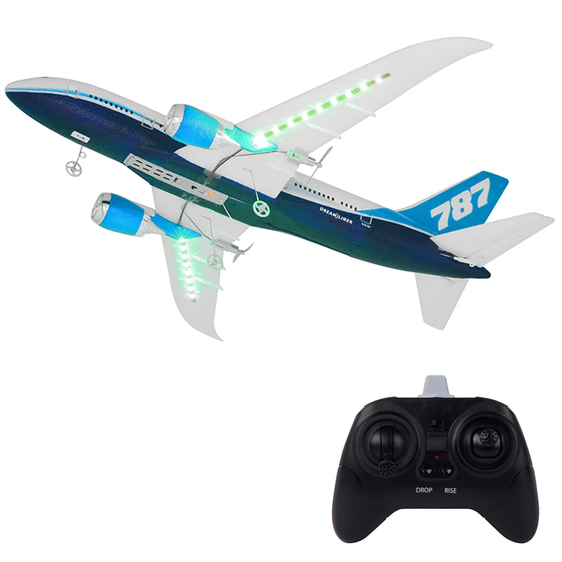 DIY самолет с дистанционным управлением EPP Радиоуправляемый Дрон Boeing 787 2 4G 3Ch RC