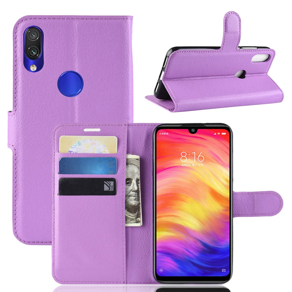 Чехол-бумажник для Xiaomi Redmi Note 7 Note7 Кожаный флип-чехол Xioami Xiami Xiomi чехол телефона 6 3