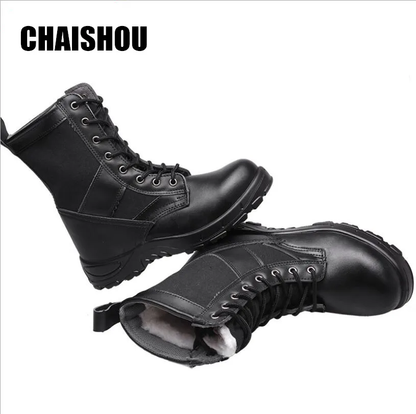 Мужские военные ботинки CHAISHOU армейские для работы на шнурках CS 108|Защитная обувь|