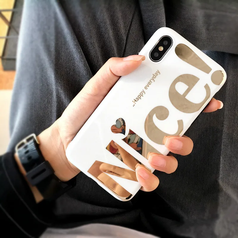 Симпатичный чехол для телефона с надписью модный простой iphone 8 7 Plus XR XS MAX Забавный