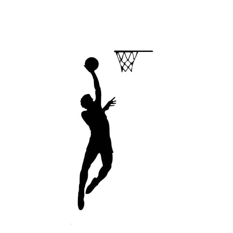 2 шт./лот баскетбольный игрок Dunking настенная наклейка Переключатель роспись