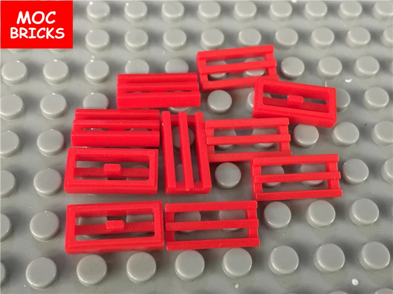 10 шт./лот MOC кирпичная плитка Модифицированная 1x2 решетка с нижним пазом/губа