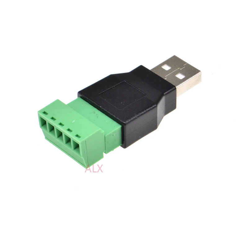 1 шт. штекер USB A типа 2 0 на 5 контактный винтовой коннектор шаг 3 мм usb адаптер для