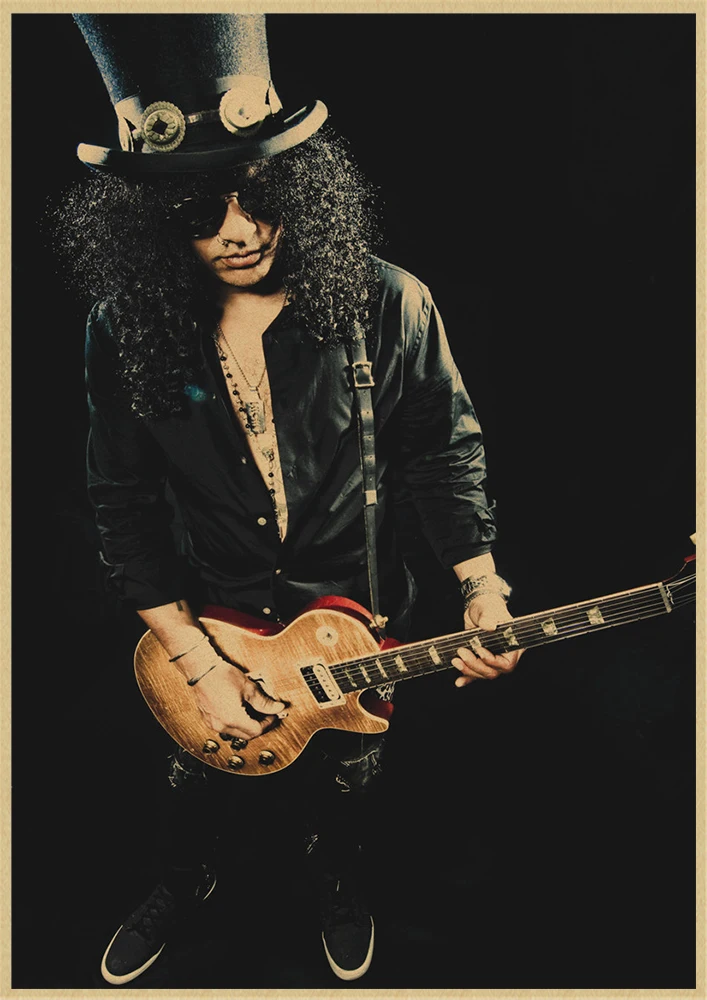 Guns N Roses рок-музыка плакаты винтажный плакат на стену стикер домашний декор крафт-бумага постер для бара/кафе