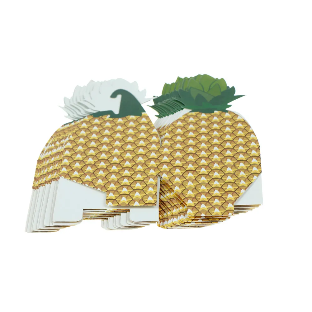 12 шт в гавайском стиле ананаса вечерние конфеты Коробки украшения пищевые