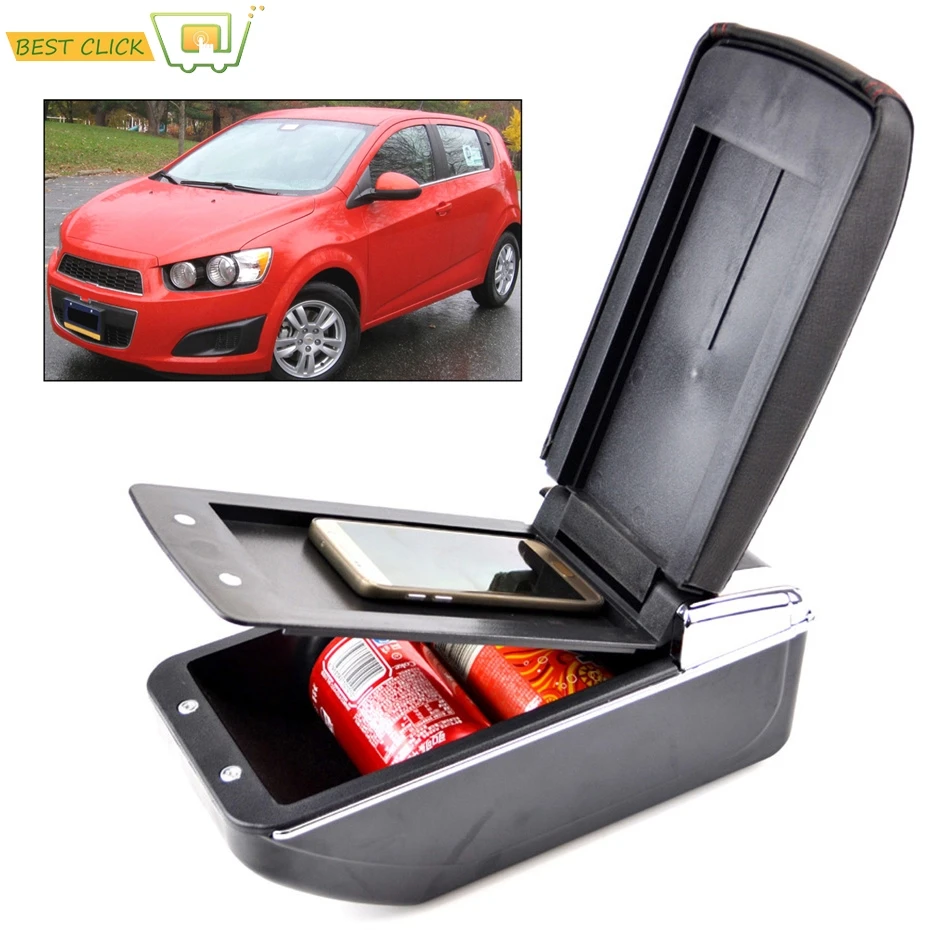 Двухслойный подлокотник для Chevrolet SONIC / AVEO Holden BARINA T300 2012 2018 центральный консольный