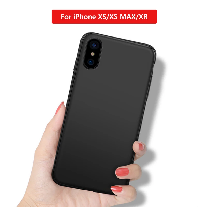 !ACCEZZ Magnetic Soft TPU Ultra Thin Full Protective Back Cover Case For Apple iPhone X/XS/XR/XS MAX Matte Fundas Shell Coque |