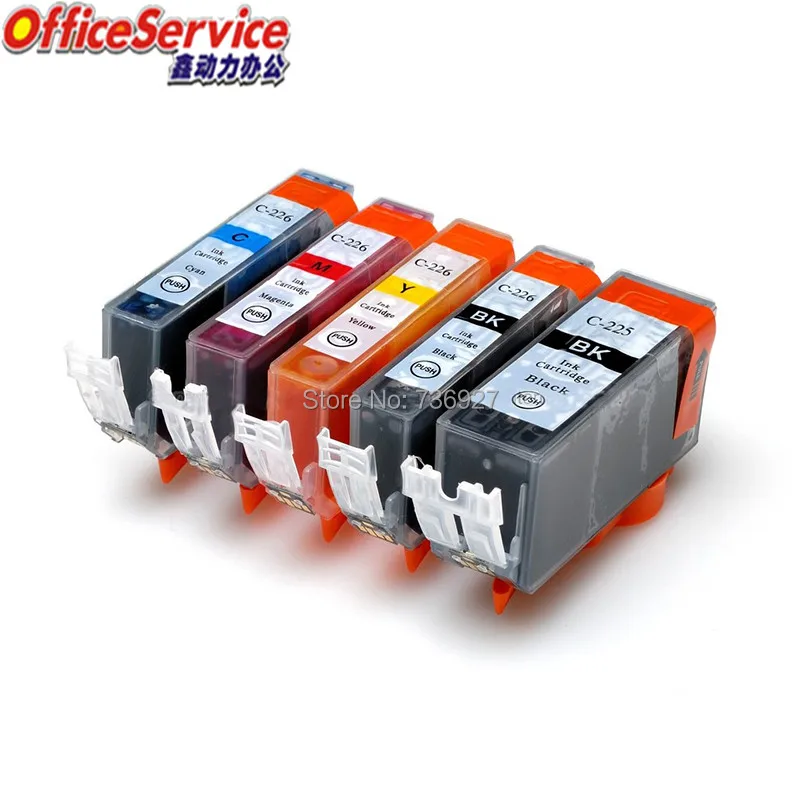 12X PGI 225 CLI 226 PGI225 CLI226 совместимый чернильный картридж для Canon IX6520 IP4820 IP4920 MG5120 MG5320 MX712