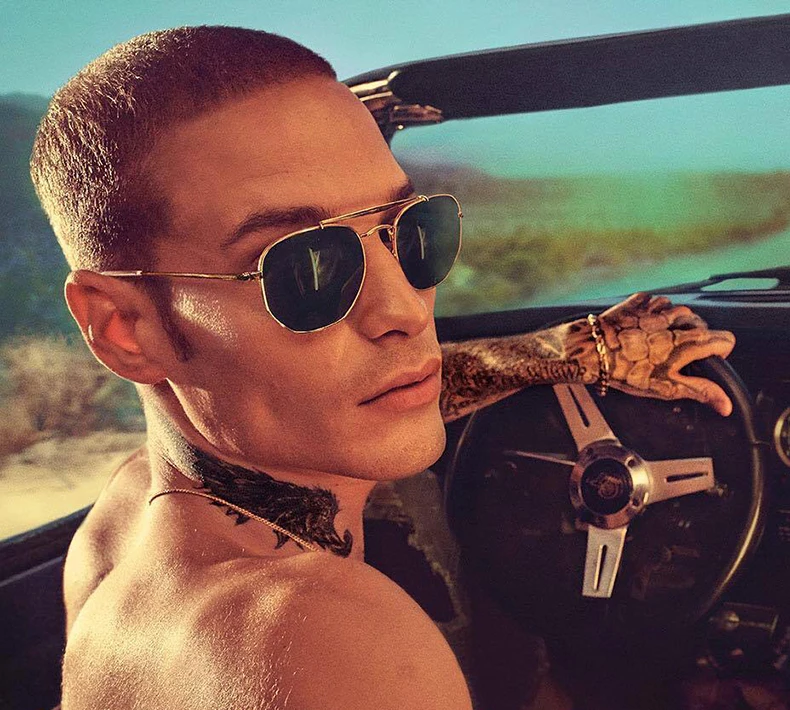 Очки солнцезащитные унисекс JackJad 2020 модные многоугольные в металлической оправе