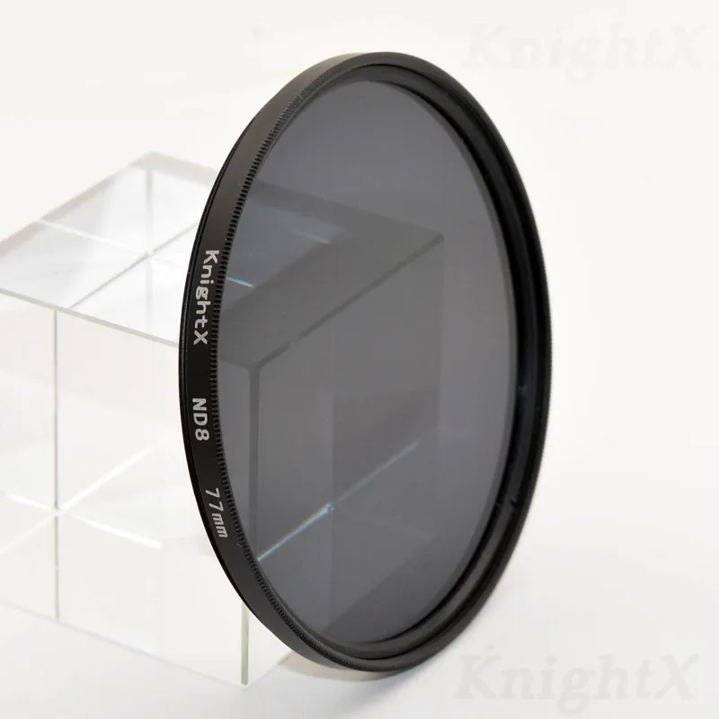ND8 Цветной фильтр KnightX nd для sony nikon canon camaras filtros fujifilm lens obiettivi d700 alpha d3400 eos 500d светильник 52 мм 58 мм - Цвет: ND8